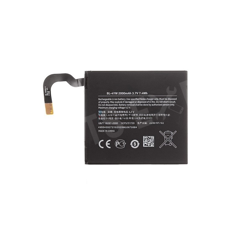 OEM BL-4YW 2000mAh 3.7V Internal Battery Replacement for Nokia Lumia 925, Other Nokia Models
OEM BL-4YW 2000mAh 3.7V Internal Battery Replacement for Nokia Lumia 925, Other Nokia Models