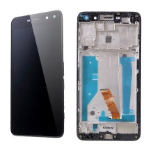 LCD Screen and Digitizer Assembly + Frame for Huawei Y6 (2017) - Black