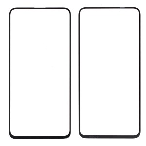 For Huawei Honor 20/nova 5T (without Logo) Front Screen Glass Lens with Frame Replacement Part - Black