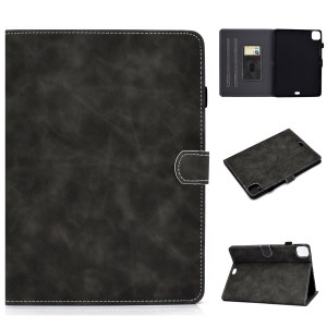 Solid Color Leather Tablet Protective Shell for iPad Air 11 (2026) / (2025) / (2024) / Air (2020) (2022) / Pro 11 (2021) - Black