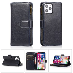  crazy horse texture leather card holder case Stand for Amazon Fire Phone - Black