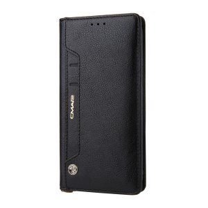  crazy horse texture leather card holder case Stand for Amazon Fire Phone - Black