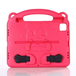 Panda Character Design EVA Shock-Absorbed Tablet Case with Kickstand for Apple iPad Pro 11-inch (2022) /  (2021) / 2020 / 2018 - Red