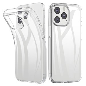Anti-fingerprint Clear Flexible TPU Phone Case Shell for iPhone 13 Pro Max 6.7 inch