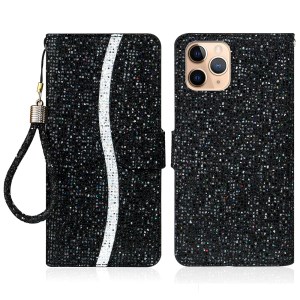  crazy horse texture leather card holder case Stand for Amazon Fire Phone - Black