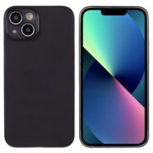 For iPhone 13 6.1 inch Ultra Slim Frosted Surface Precise Cutout Anti-Drop Anti-Scratch Hard PC Phone Case Cover - Transparent Black