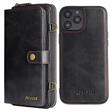  crazy horse texture leather card holder case Stand for Amazon Fire Phone - Black