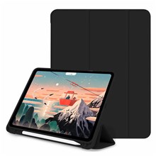 PU Leather Auto Wake / Sleep Tri-Fold Stand Drop-Proof Tablet Case for iPad Air 11 (2026) / (2025) / (2024) / Air (2022) / (2020) - Black
