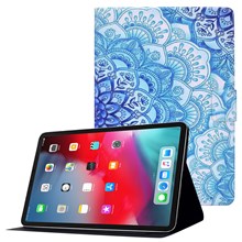 For iPad Air 11 (2026) / (2025) / (2024) / Pro 11 (2022) / (2018) / (2020) / (2021) / Air (2020) / Air (2022) Leather Tablet Case Stand Cover - Mandala Flower