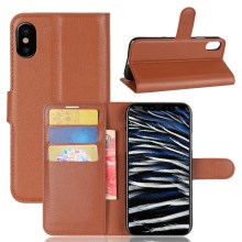  crazy horse texture leather card holder case Stand for Amazon Fire Phone - Black