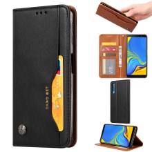  crazy horse texture leather card holder case Stand for Amazon Fire Phone - Black