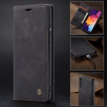  crazy horse texture leather card holder case Stand for Amazon Fire Phone - Black