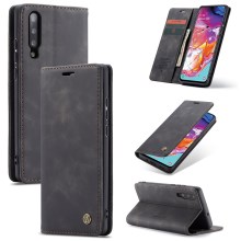  crazy horse texture leather card holder case Stand for Amazon Fire Phone - Black