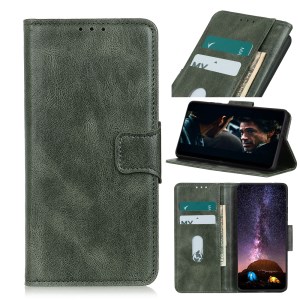 Crazy Horse PU Leather Wallet Stand Protector Cover for Samsung Galaxy A52 4G/5G / A52s 5G - Green