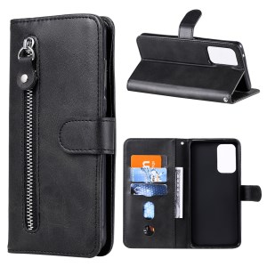  crazy horse texture leather card holder case Stand for Amazon Fire Phone - Black