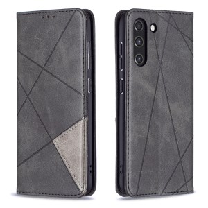  crazy horse texture leather card holder case Stand for Amazon Fire Phone - Black