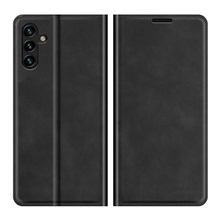 Folio Flip Leather Cover Protective Case Wallet for Samsung Galaxy A13 5G / A04s 4G (164.7mm) - Black