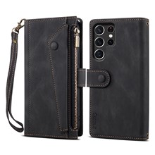  crazy horse texture leather card holder case Stand for Amazon Fire Phone - Black