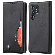  crazy horse texture leather card holder case Stand for Amazon Fire Phone - Black