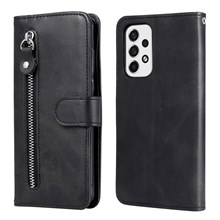  crazy horse texture leather card holder case Stand for Amazon Fire Phone - Black