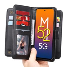  crazy horse texture leather card holder case Stand for Amazon Fire Phone - Black