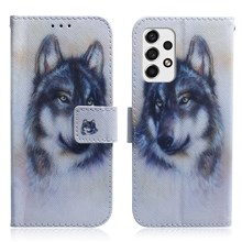 Stand Function Pattern Printing Wallet Mobile Phone Cover PU Leather Magnetic Protective Case for Samsung Galaxy A53 5G - Wolf