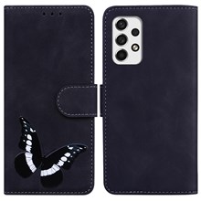  crazy horse texture leather card holder case Stand for Amazon Fire Phone - Black