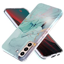 For Samsung Galaxy S22+ 5G GW18 Soft TPU IMD Pattern Protective Cell Phone Case - Marble A