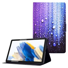 For Samsung Galaxy Tab A8 10.5 (2021) / A8 10.5 (2022) X200 / X205, Pattern Printing Tablet Leather Case Card Holder Cover with Stand - Water-drop