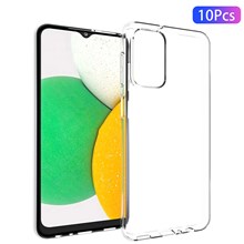 10Pcs/Pack Clear Anti-watermark Case for Samsung Galaxy A23, Soft TPU Light Precise Cutout Back Cover Protector