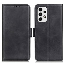  crazy horse texture leather card holder case Stand for Amazon Fire Phone - Black