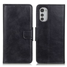  crazy horse texture leather card holder case Stand for Amazon Fire Phone - Black