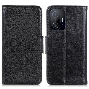  crazy horse texture leather card holder case Stand for Amazon Fire Phone - Black