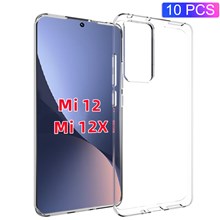 10Pcs/Pack Inner Watermark-resistant Transparent Soft TPU Phone Cover Protective Case for Xiaomi 12 5G/12X 5G/12S 5G