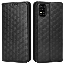 For ZTE Blade A31 Scratch-resistant Imprinted Pattern Cell Phone Case PU Leather + TPU Phone Cover - Black