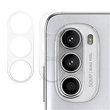 For Motorola Moto G52 4G 2Pcs/Set Tempered Glass Camera Lens Protector 3D Arc Edge Precise Cutout HD Clear Film