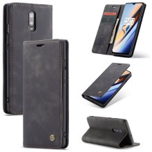  crazy horse texture leather card holder case Stand for Amazon Fire Phone - Black