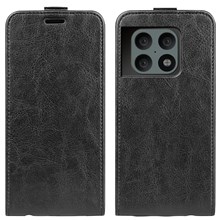  crazy horse texture leather card holder case Stand for Amazon Fire Phone - Black