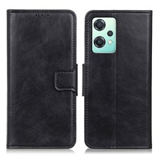  crazy horse texture leather card holder case Stand for Amazon Fire Phone - Black