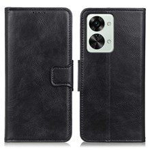  crazy horse texture leather card holder case Stand for Amazon Fire Phone - Black