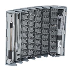 KING'SDUN KS-840116 126Pcs Precision Repair Tool Kit Portable Mini Screwdriver Set with 120-Bits  /  Cylinder Storage Box