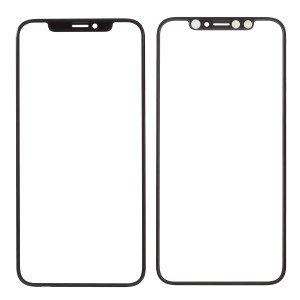 Screen Glass Lens + OCA Adhesive Replacement for iPhone X (without Logo)