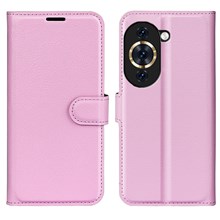 PU Leather Stand Phone Case for Huawei nova 10 4G, Litchi Texture Anti-wear Drop-proof Wallet Style Folio Flip Cover - Pink
