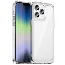 For iPhone 14 Pro Max 6.7 inch TPU + Acrylic Mobile Phone Protective Case Anti-drop Anti-scratch Back Cover - Transparent