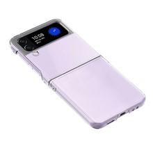 For Samsung Galaxy Z Flip4 5G Transparent Hard PC Anti-scratch Anti-fall Phone Case Cover Folding Shell