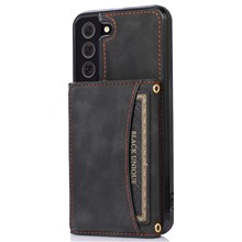  crazy horse texture leather card holder case Stand for Amazon Fire Phone - Black