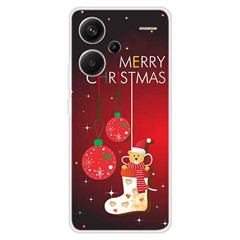For Xiaomi Redmi Note 13 Pro+ 5G Case Soft TPU Phone Cover Merry Christmas - Stocking