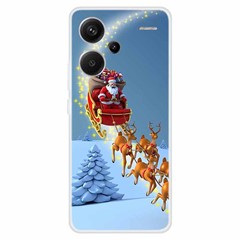 For Xiaomi Redmi Note 13 Pro+ 5G Case Soft TPU Phone Cover Merry Christmas - Santa is Landing
