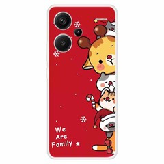 For Xiaomi Redmi Note 13 Pro+ 5G Case Soft TPU Phone Cover Merry Christmas - Family