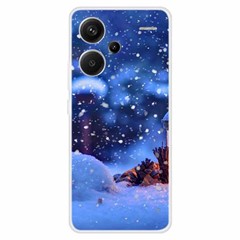 For Xiaomi Redmi Note 13 Pro+ 5G Case Soft TPU Phone Cover Merry Christmas - Snowflake